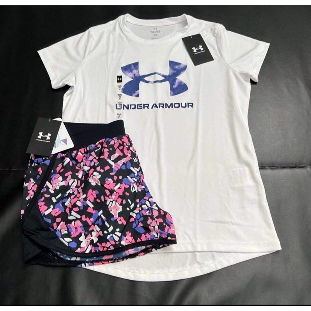 NWT Under Armour Athletic Set Girls Youth Size Large
